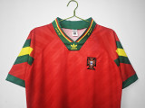 1992-94 Mens Portugal Retro home  red soccer Jersey