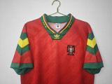 1992-94 Mens Portugal Retro home  red soccer Jersey