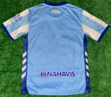 2024-25 Mens Malaga home blue and white soccer jersey