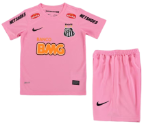 2013 KIDS Santos Retro pink soccer jersey