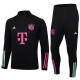 2023-24 Mens Bayern Munich black Half Pull Tracksuit
