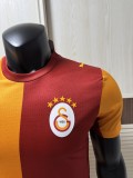 2025-26 Mens Galatasaray home Red Yellow Player soccer jersey