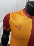 2025-26 Mens Galatasaray home Red Yellow Player soccer jersey
