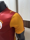 2025-26 Mens Galatasaray home Red Yellow Player soccer jersey