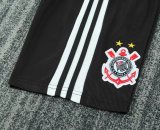 1999-00 Kids Corinthians away retro black Soccer Jersey