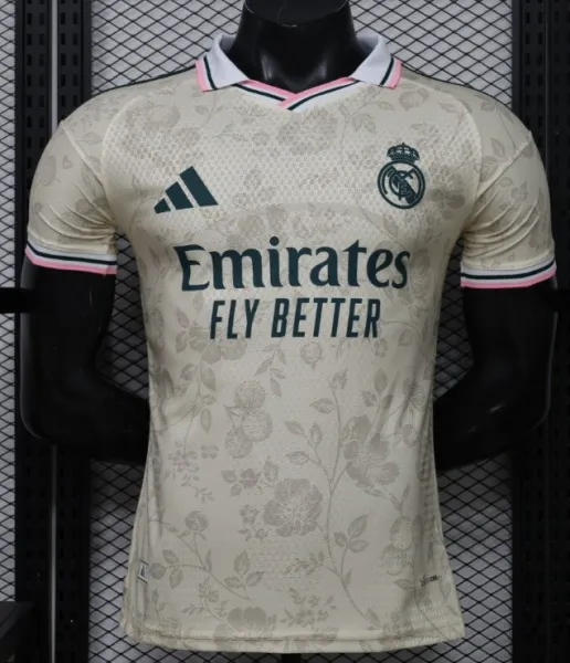 2026-27 Mens Real Madrid beige Player special edition soccer jersey