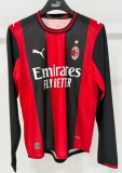 2026-27  AC Milan Home Long Sleeve Soccer Jersey
