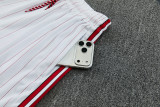 2026-27 Manchester United white vest Training Short Suit