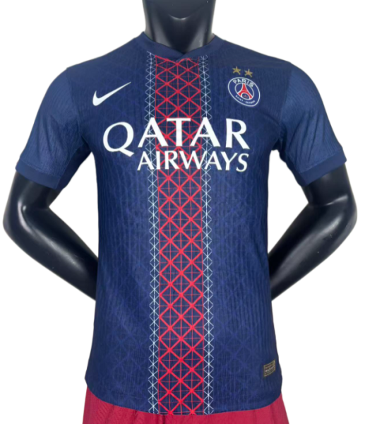 2025-26Mens PSG  Home Player  Soccer Jersey（Have One Stars⭐⭐)