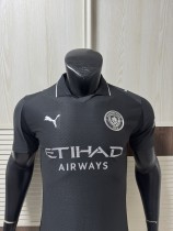 2025-26 Manchester City Away Short Sleeve Player Version Soccer Jersey