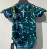2026-27 Brazil Baby dark green Infant Crawl Suit