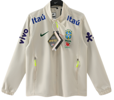 2026-27 Brazil Nike off white hatless Windbreaker （无帽）