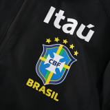 2026-27 Brazil black hatless Windbreaker （无帽）