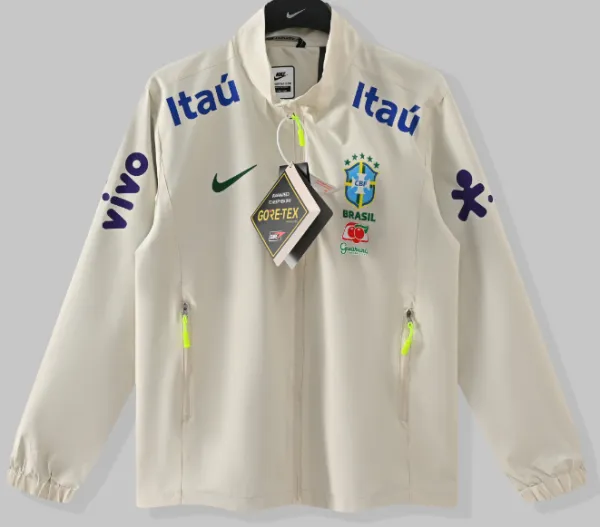 2026-27 Brazil Nike off white hatless Windbreaker （无帽）