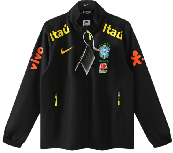 2026-27 Brazil Nike black hatless Windbreaker （无帽）