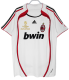 2006-07 Mens  AC Milan away Retro white soccer Jersey