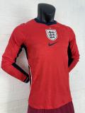 24-25 England Away Long Sleeve Player Version Soccer Jersey