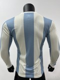 1974 Argentina Home Long Sleeve 50th Anniversary Edition Soccer Jersey