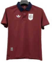 2026-27 Spain burgundy Casual Edition Polo Fans Soccer Jersey