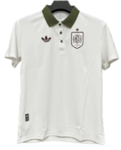 2026-27 Spain white Casual Edition Polo Fans Soccer Jersey