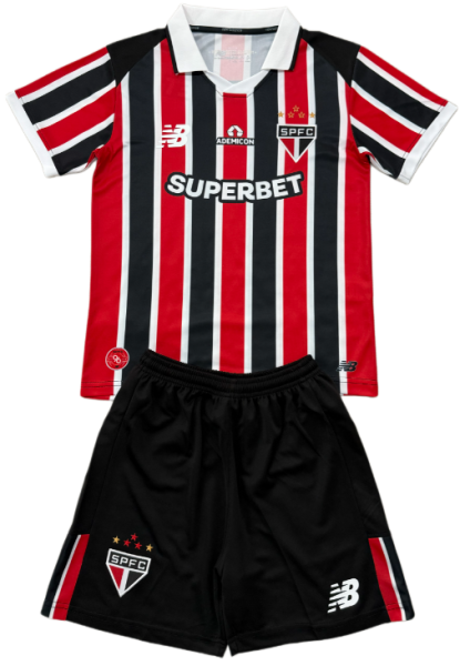 2026-27 Kids Sao Paulo away red soccer jersey