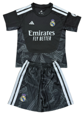 2026-27 Kids Real Madrid goalkeeper black  Soccer Jersey