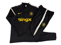 2026-27 Mens Chelsea Half-pull black Training suit B26066#