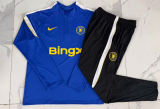 2026-27 Mens Chelsea Half-pull blue Training suit B26065#