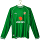 2002 Ireland  Home green Long Sleeve Retro Soccer Jersey