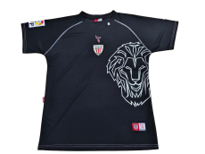 2005-08 Mens  Athletic Bilbao home retro black Soccer Jersey