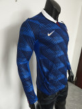 2026-27 Mens France home Long Sleeve Player Version Soccer Jersey