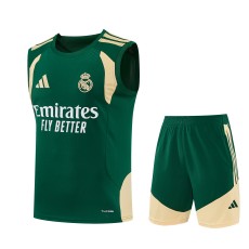 2026-27 Real Madrid green vest Training Short Suit