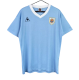 1986 Mens Uruguay home light blue Retro Soccer Jersey