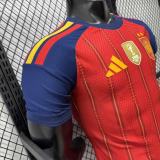 2026-27 Mens Spain home Player version soccer Jersey (Have two star ⭐⭐）