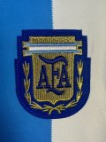 1986 Argentina home Retro  Long Sleeve Soccer Jersey