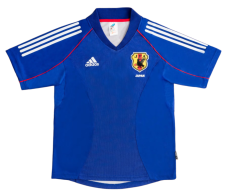 2002 Mens Japan home blue Retro soccer Jersey