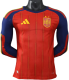2026-27 Mens Spain home Player version Long Sleeve soccer Jersey (Have two star ⭐⭐）