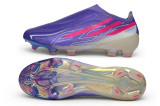 adidas F50 Hyperfast Elite Laceless FG Purple Soccer Shoes