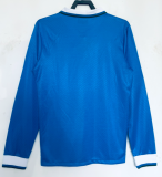 1996 Brazil Retro  away blue Long sleeve soccer Jersey