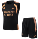 2026-27 Mens Arsenal black orange vest Training Short Suit D26062#
