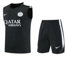 2026-27 PSG black  vest Training Short Suit