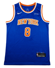 2026 KNICKS #8 Blue Top Quality Hot Pressing NBA Jersey