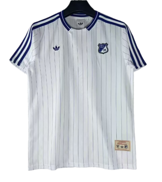 2026-27 Millonarios white Retro version Fans Soccer Jersey