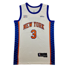 2026 KNICKS #3 off-white City Edition Top Quality Hot Pressing NBA Jersey