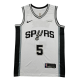 2026 Sa Spurs CASTLE #5 white Top Quality Hot Pressing NBA Jersey