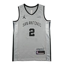 2026 Sa Spurs HAPPER #2 gray Statement Edition Top Quality Hot Pressing NBA Jersey