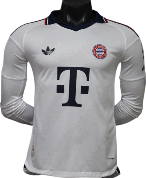 2026-27 Bayern Munich Away Long Sleeve Player Version Soccer Jersey