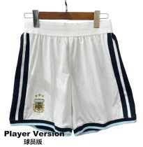 2026-27 Mens Argentina White Player version Shorts Pants