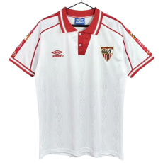 1998-2001 Mens Sevilla home white Retro Soccer Jersey