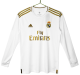 2019-20 Real Madrid Home White Long Sleeve Retro Soccer Jersey